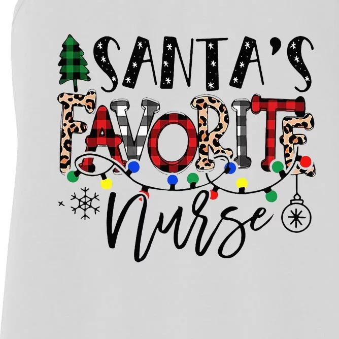 Festive Santa Hat for Nurses Spread Holiday Cheer! Women's Racerback Tank