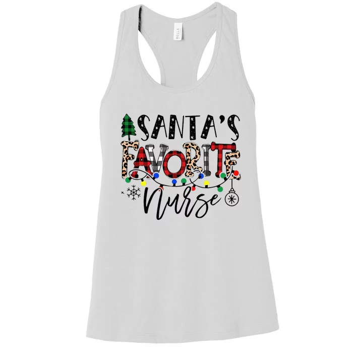 Festive Santa Hat for Nurses Spread Holiday Cheer! Women's Racerback Tank