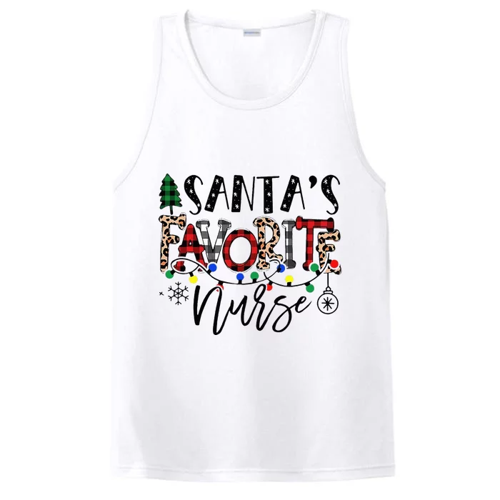 Festive Santa Hat for Nurses Spread Holiday Cheer! Performance Tank