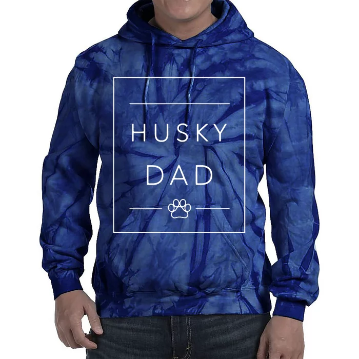 Funny Siberian Husky Lover Dog Dad Minimalist Tee Husky Dad Tie Dye Hoodie