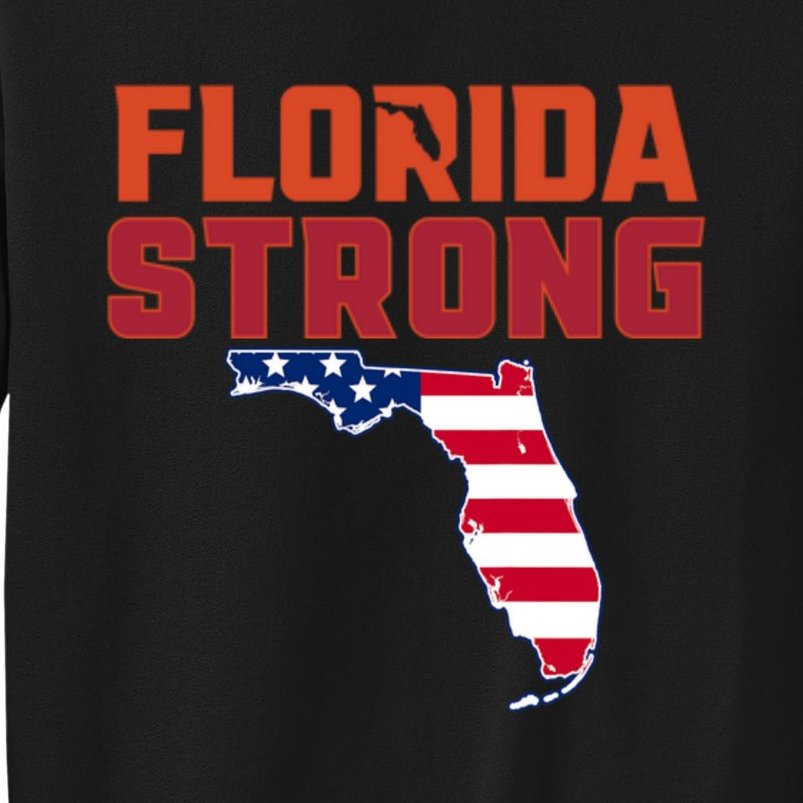 Florida Strong Hurricane Ian Support Florida American Flag Sweatshirt