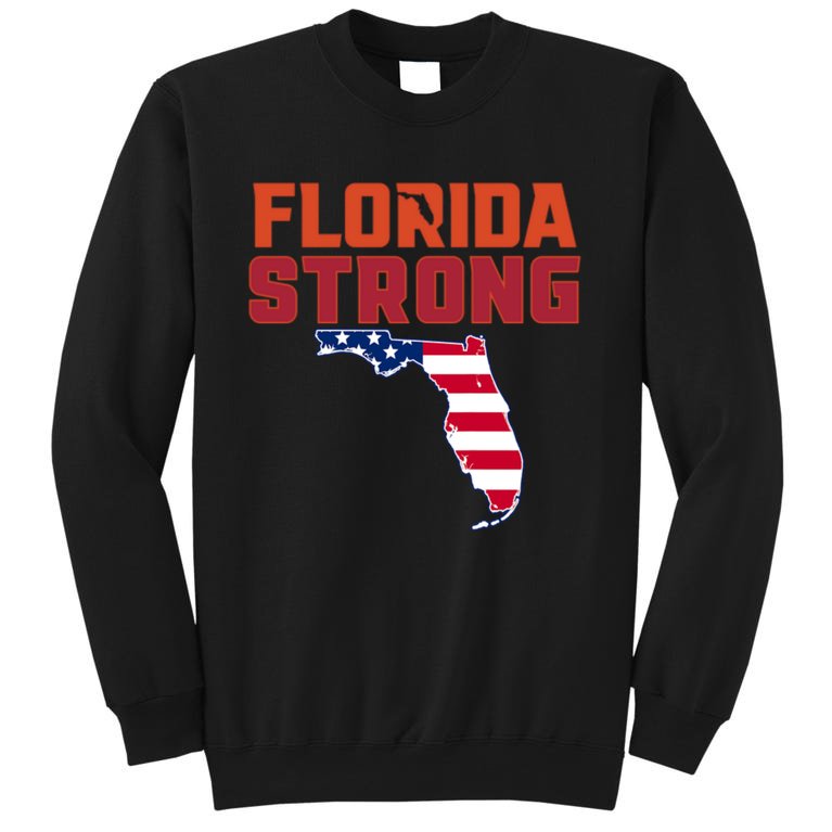 Florida Strong Hurricane Ian Support Florida American Flag Sweatshirt