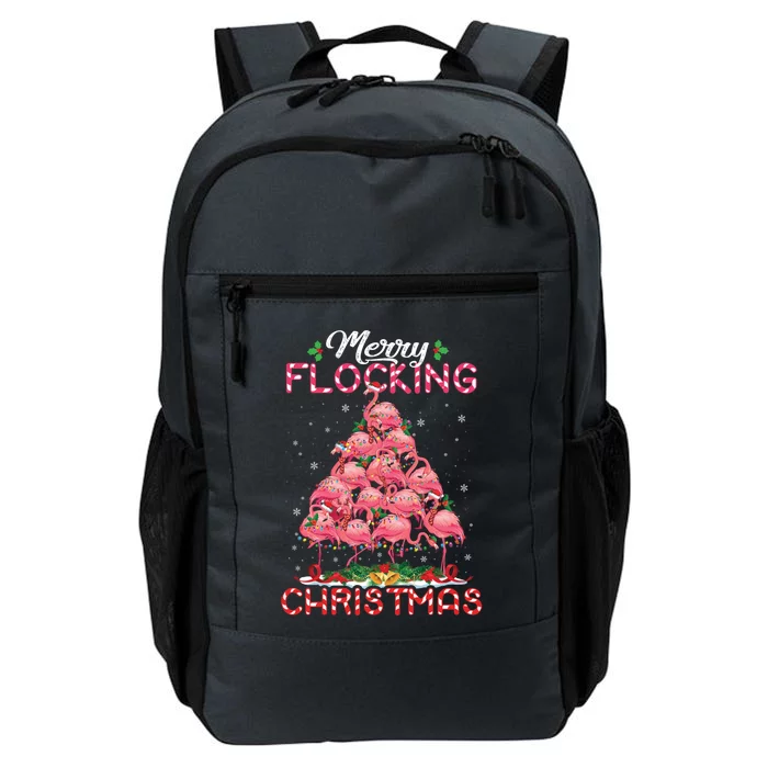 Flamingo Santa Hat Reindeer Xmas Merry Flocking Christmas Gift Daily Commute Backpack