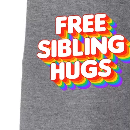 Free Sibling Hugs LGBT Pride Rainbow Gay Doggie 3-End Fleece Hoodie