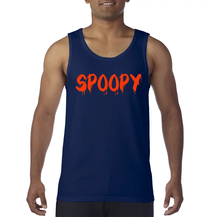 Funny Spoopy Halloween Meme Spooky Internet Slang Tank Top