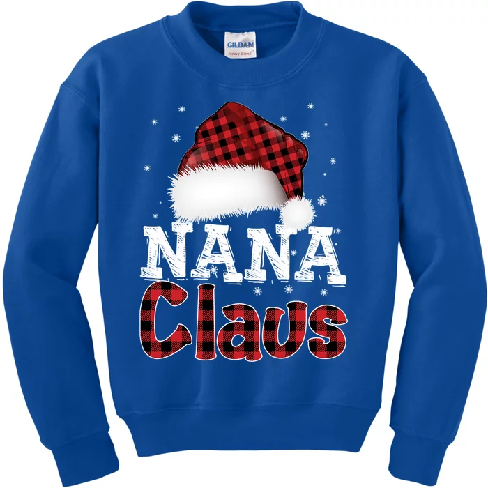 Fun Santa Hat Christmas Costume Family Matching Nana Claus Funny Gift Kids Sweatshirt