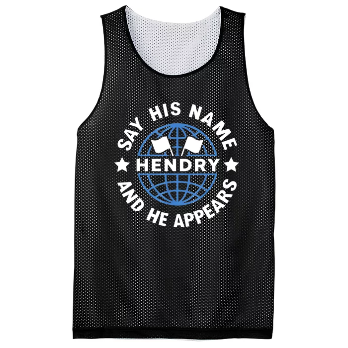 Funny Say His Name And He Appears Joe Hendry Mesh Reversible Basketball Jersey Tank