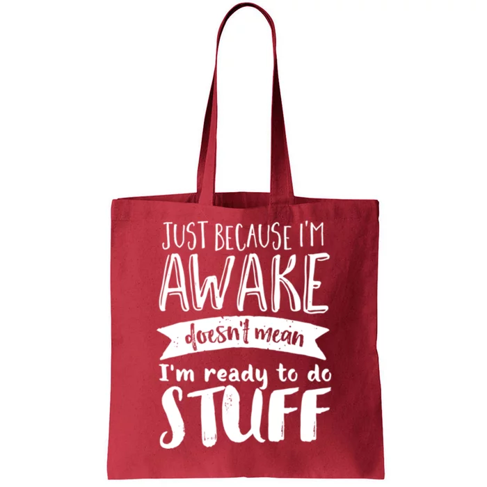 Funny Sarcastic Hoodie Not A Morning Person Hate Waking Up Tote Bag