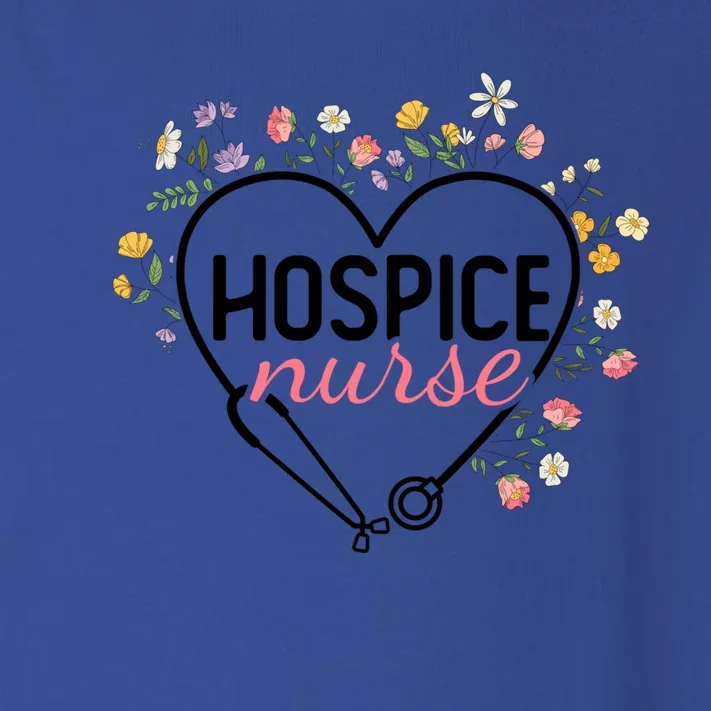 Floral Stethoscope Heart Nursing Hospice Nurse Funny Gift Toddler Long Sleeve Shirt