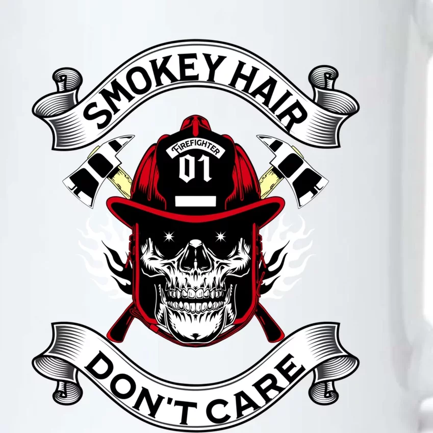 Fire Smokey Hair Dont Care Funny Firefighter Cool Gift Black Color Changing Mug