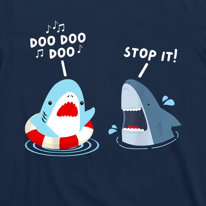 Funny Shark Humor Shark Singing Meme Style T-Shirt