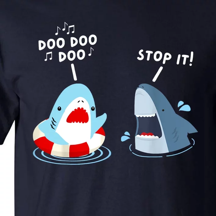 Funny Shark Humor Shark Singing Meme Style Tall T-Shirt