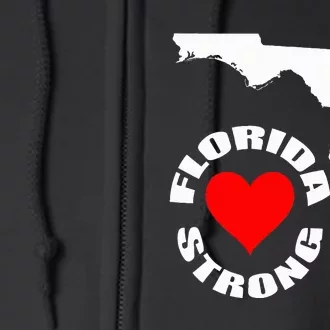 Florida Strong Heart Floridastrong Full Zip Hoodie