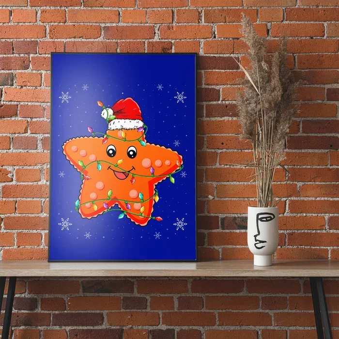 Festive Starfish Holiday Lover Gift Poster