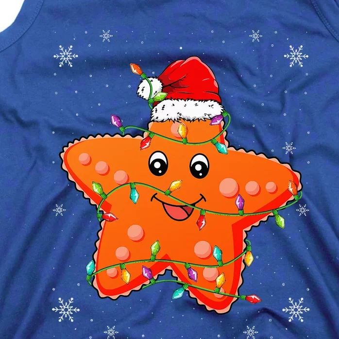 Festive Starfish Holiday Lover Gift Tank Top