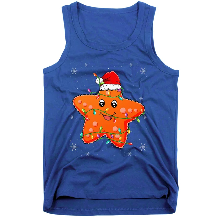 Festive Starfish Holiday Lover Gift Tank Top