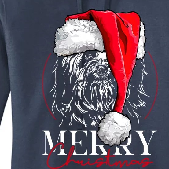 Funny Santa Havanese Merry Christmas Dog Mom Dog Funny Gift Women's Pullover Hoodie