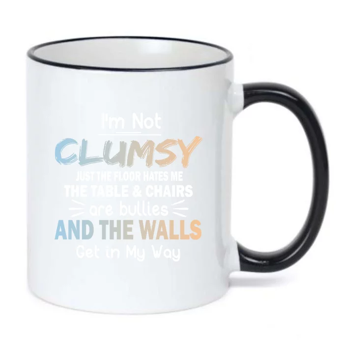 Funny Sayings Humor Joke I Am Not Clumsy Sarcastic Hilarious Black Color Changing Mug