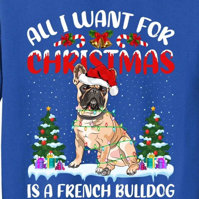 Funny Santa Hat All I Want For Christmas Is A French Bulldog Meaningful Gift Sweatshirt