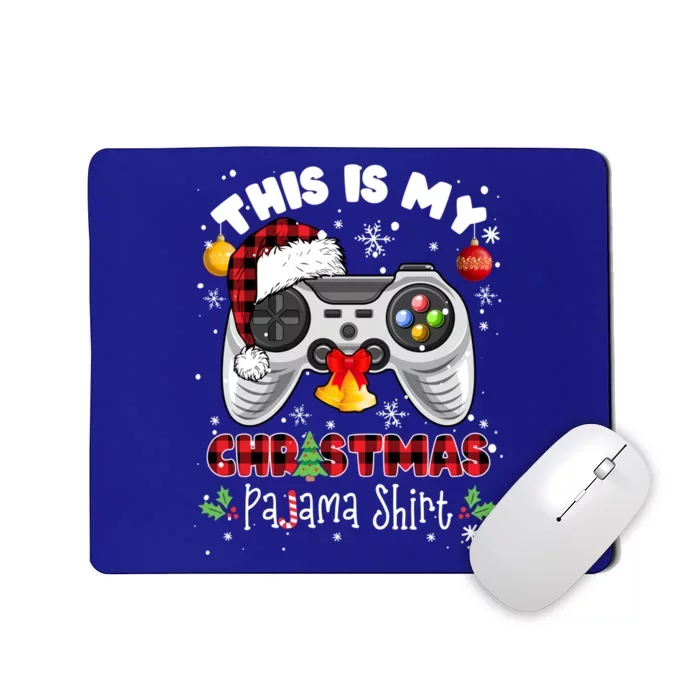 Funny Santa Hat Video Game Xmas This Is My Christmas Pajama Meaningful Gift Mousepad