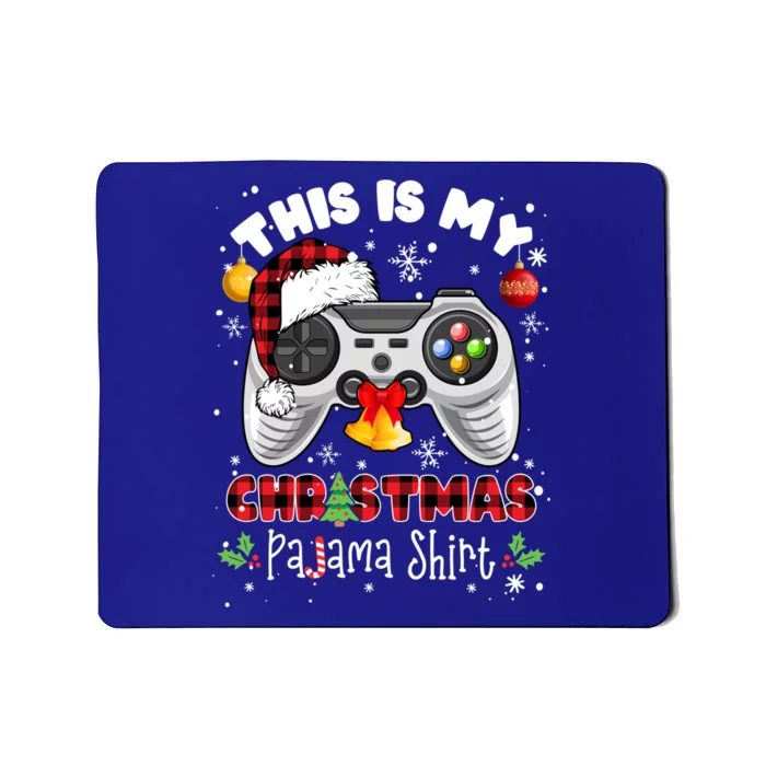 Funny Santa Hat Video Game Xmas This Is My Christmas Pajama Meaningful Gift Mousepad