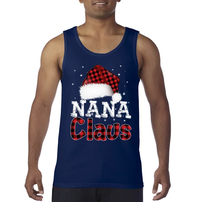 Fun Santa Hat Christmas Costume Family Matching Nana Claus Tank Top