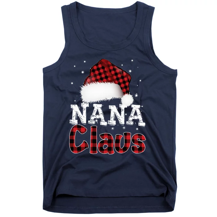 Fun Santa Hat Christmas Costume Family Matching Nana Claus Tank Top