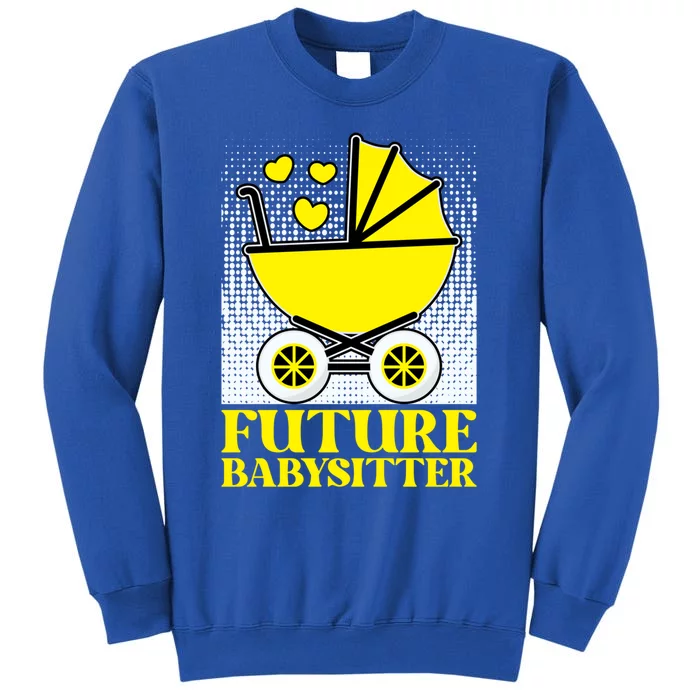 Future Sitter Hood Caregiving Sitter Gift Tall Sweatshirt