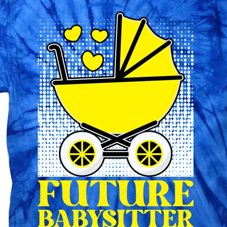 Future Sitter Hood Caregiving Sitter Gift Tie-Dye T-Shirt