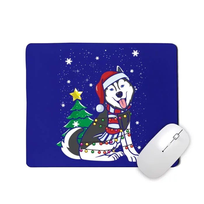 Funny Siberian Husky Christmas Dog Lover Gift Mousepad