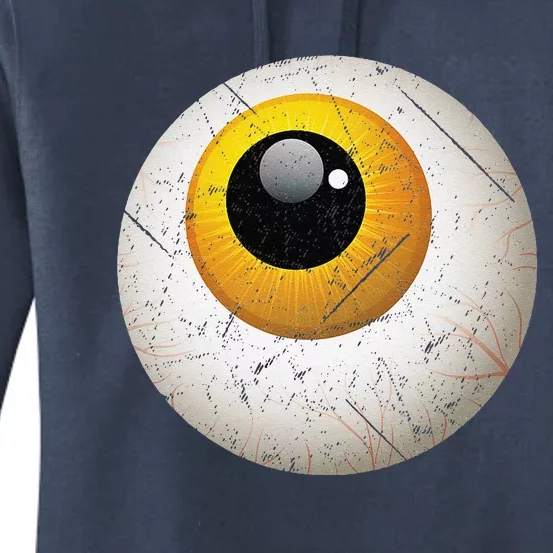 Funny Sarcastic Halloween Horrible Spooky Scary Eyeball Women's Pullover Hoodie