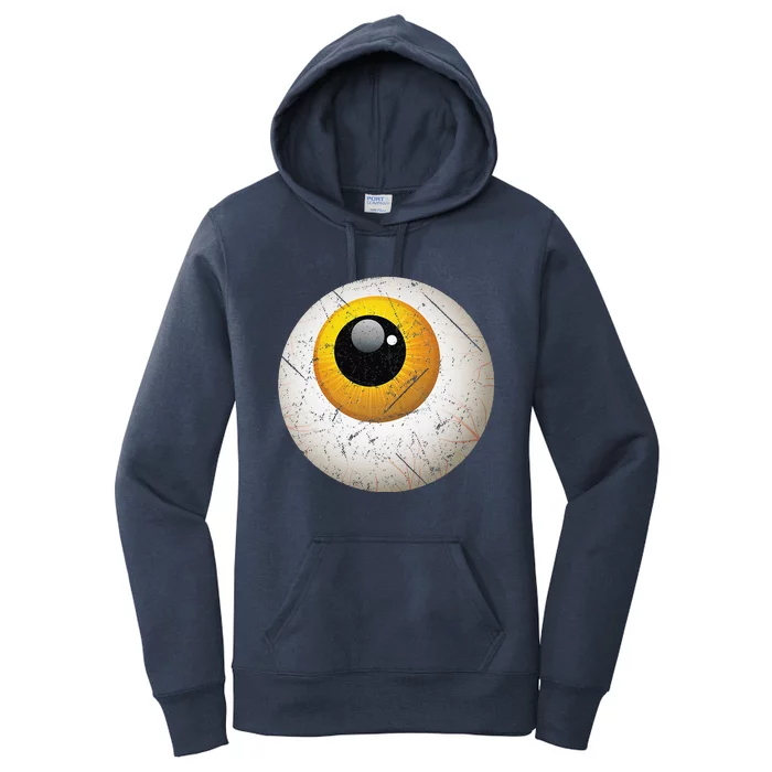 Funny Sarcastic Halloween Horrible Spooky Scary Eyeball Women's Pullover Hoodie