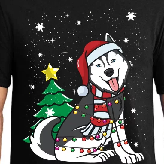 Funny Siberian Husky Christmas Dog Lover Gift Pajama Set