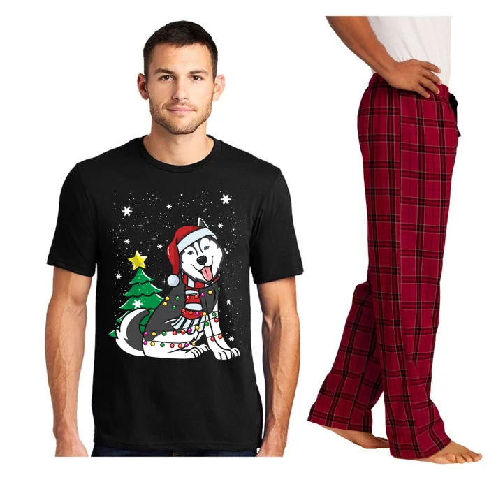 Funny Siberian Husky Christmas Dog Lover Gift Pajama Set