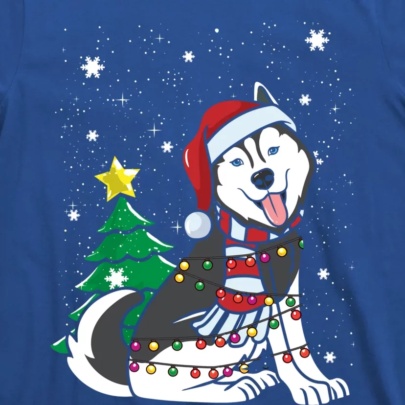 Funny Siberian Husky Christmas Dog Lover Gift T-Shirt