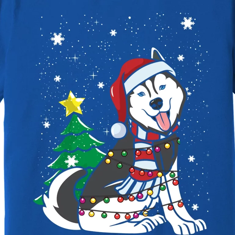 Funny Siberian Husky Christmas Dog Lover Gift Premium T-Shirt