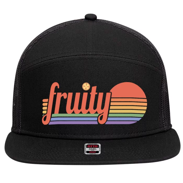 Fruity Sapphic Historical Lesbian 7 Panel Mesh Trucker Snapback Hat