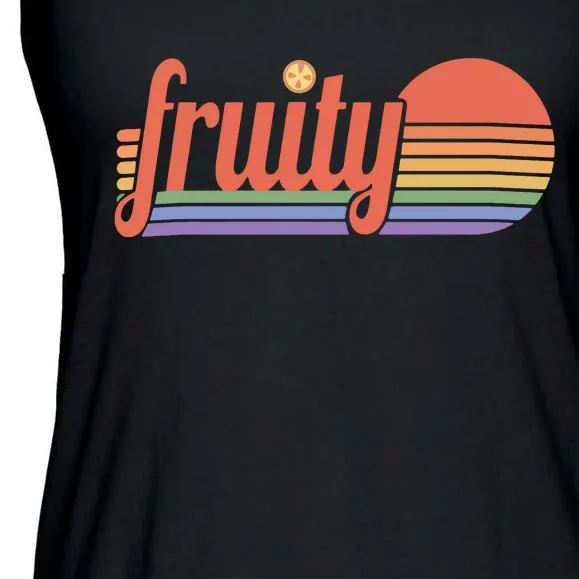 Fruity Sapphic Historical Lesbian Ladies Essential Flowy Tank