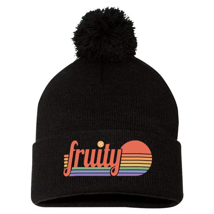 Fruity Sapphic Historical Lesbian Pom Pom 12in Knit Beanie