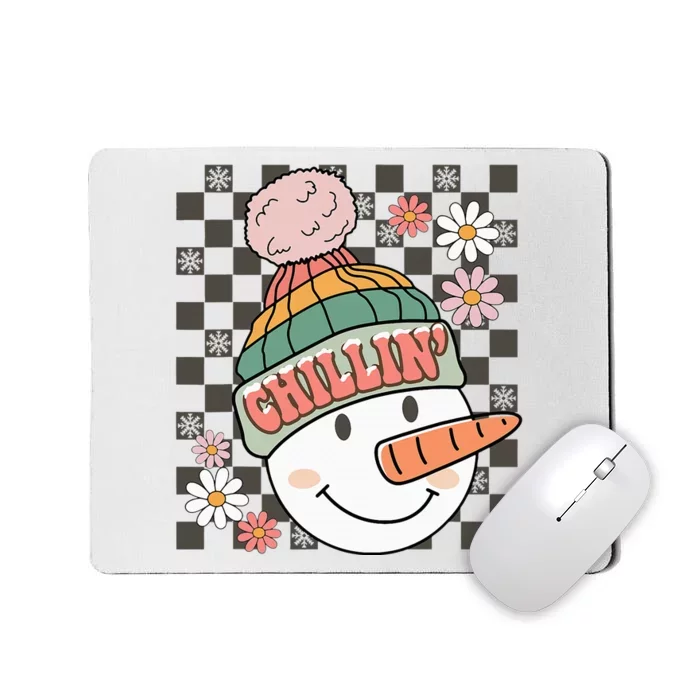 Festive Snowman Holiday Fun Ugly Sweater Mousepad