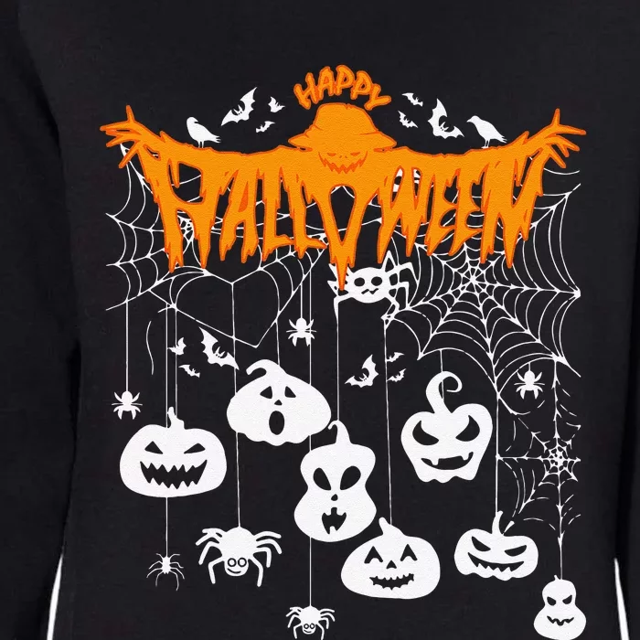 Funny Spooky Hanging Halloween Pumpkins Womens California Wash Sweatshirt