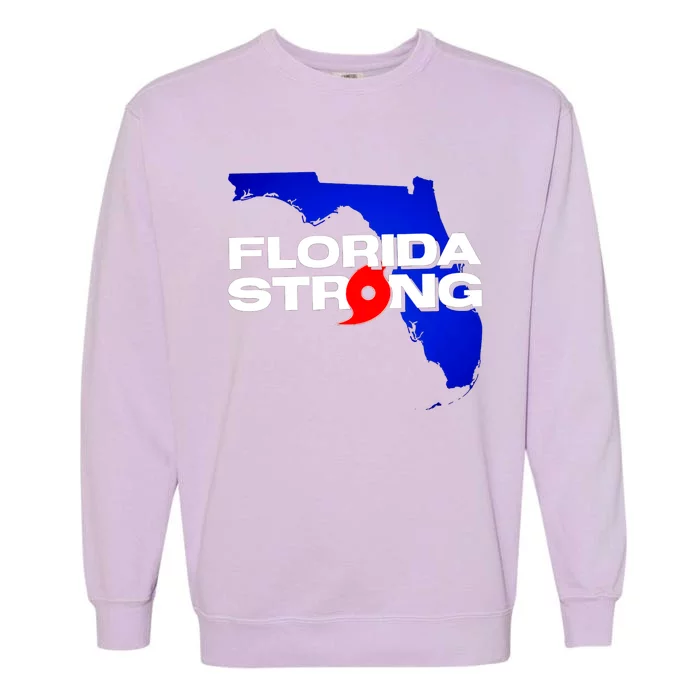 Florida Strong Hurricane Ian Support Football Garment-Dyed Sweatshirt