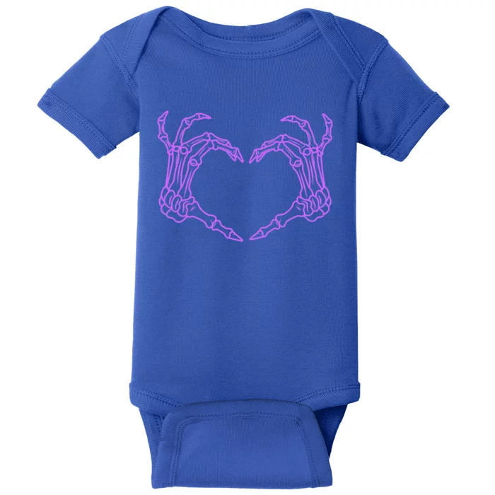 Funny Skeleton Heart Hands Bones Love Costume Halloween Cute Gift Baby Bodysuit