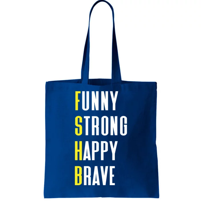 Funny Strong Happy Brave Father Cool Gift Tote Bag