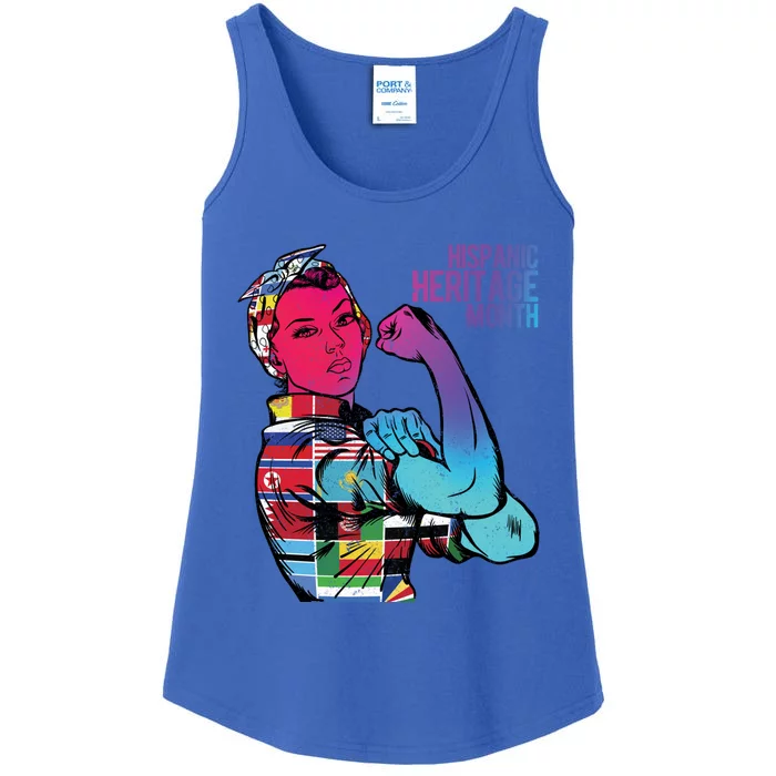 Funny Sarcastic Hispanic Heritage Month Inspired Humor Meaningful Gift Ladies Essential Tank