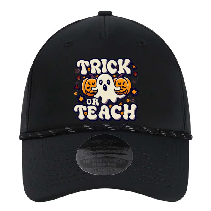 Funny School Halloween Ghost Teacher Trick Or Teach Gift Performance The Dyno Cap