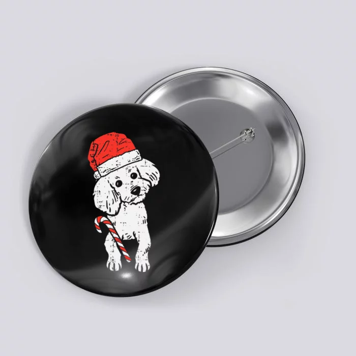 Festive Santa Hat for your Poodle Perfect for Christmas! Button