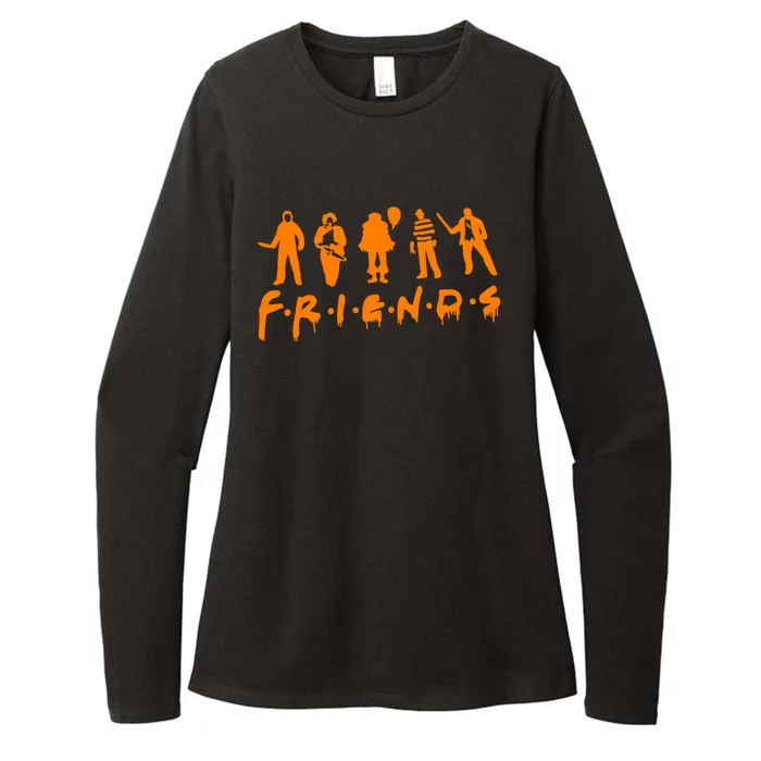 Friends Scary Horror Halloween Womens CVC Long Sleeve Shirt