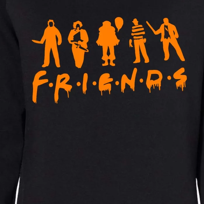 Friends Scary Horror Halloween Womens California Wash Sweatshirt