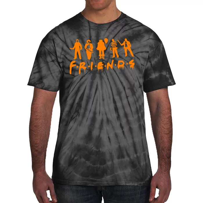 Friends Scary Horror Halloween Tie-Dye T-Shirt